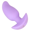 Korek analny wibrujący Cuties fioletowy USB 8 cm