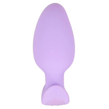Korek analny wibrujący Cuties fioletowy USB 8 cm