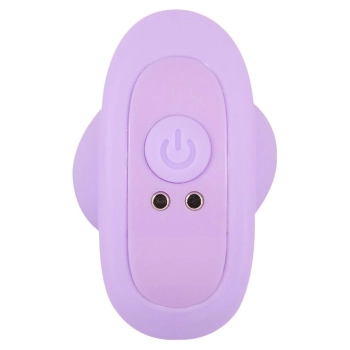 Korek analny wibrujący Cuties fioletowy USB 8 cm