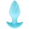 Korek analny wibrujący Cuties niebieski 7 trybów USB