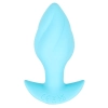 Korek analny wibrujący Cuties niebieski 7 trybów USB