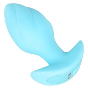 Korek analny wibrujący Cuties niebieski 7 trybów USB