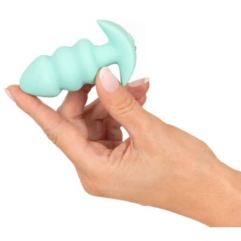 Mini korek analny wibrujący Cuties zielony USB