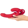 Wibrator strap on potrójny You2Toys USB 23 cm