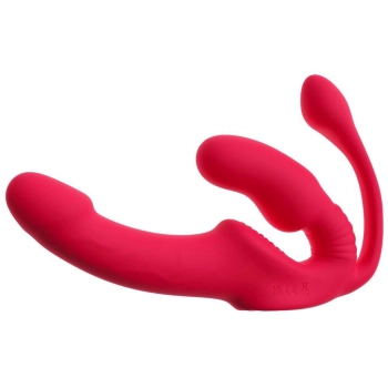 Wibrator strap on potrójny You2Toys USB 23 cm