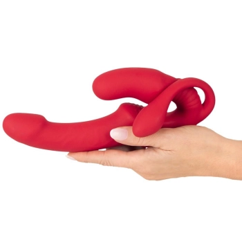 Wibrator strap on potrójny You2Toys USB 23 cm