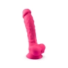 Realistyczne dildo wibrujące Silexd różowe 20 cm USB z pilotem