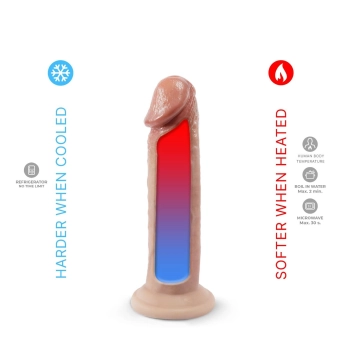 Dildo realistyczne silikonowe Silexd Real Skin 19 cm cieliste