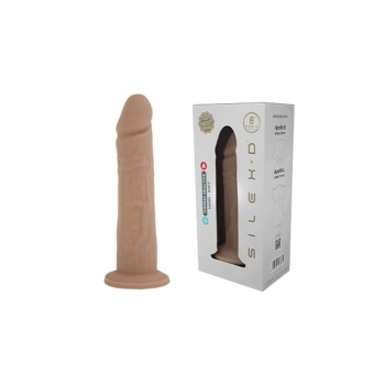 Realistyczne dildo z ciekłego silikonu z przyssawką Silexd 20 cm