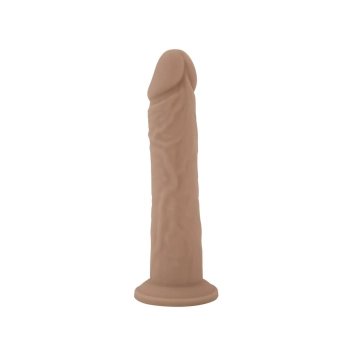 Realistyczne dildo z ciekłego silikonu z przyssawką Silexd 20 cm