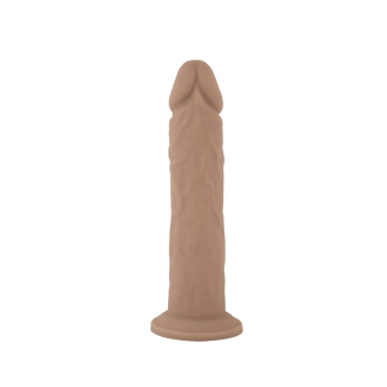 Realistyczne dildo z ciekłego silikonu z przyssawką Silexd 20 cm