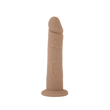 Realistyczne dildo z ciekłego silikonu z przyssawką Silexd 20 cm