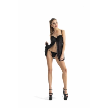 Koszulka nocna push up z stringami Roxie Luve S/M