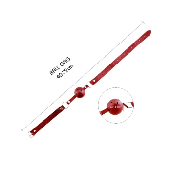 Knebel z kulką ABS Alive czerwony 4 5 cm regulowany