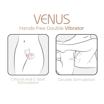 Wibrator Adrien Lastic Venus APP bladoróżowy USB 11 cm