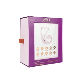 Wibrator Adrien Lastic Venus APP bladoróżowy USB 11 cm