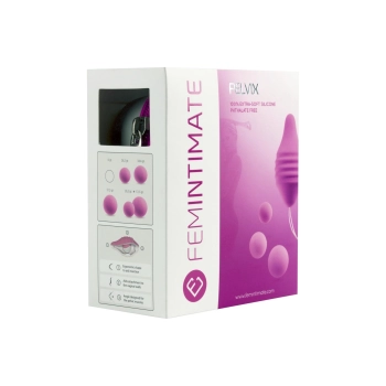 Kulki silikonowe Pelvix Femintimate różowe 6 cm
