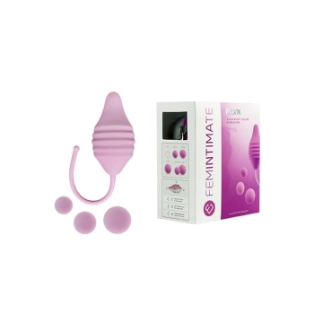 Kulki silikonowe Pelvix Femintimate różowe 6 cm