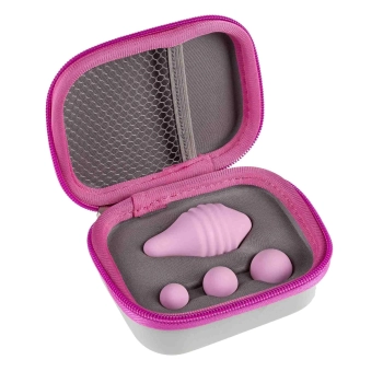 Kulki silikonowe Pelvix Femintimate różowe 6 cm