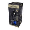 Korek analny metalowy Alive M niebieski 8 cm