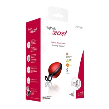 Kulka gejszy Joyballs Secret Single czerwono czarna 6 cm