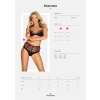 Komplet bielizny Sharlotte Obsessive koronka czarny S/M