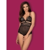 Bielizna-838-TED-1 body otwarte czarne  S/M