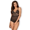Bielizna-838-TED-1 body otwarte czarne  S/M