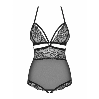Bielizna-838-TED-1 body otwarte czarne  S/M