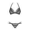 Bielizna-838-SET-1 komplet 2-częściowy czarny  S/M