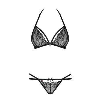 Bielizna-838-SET-1 komplet 2-częściowy czarny L/XL