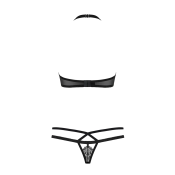 Bielizna-838-SET-1 komplet 2-częściowy czarny L/XL
