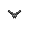 Stringi otwarte Obsessive Donna Dream czarne z koronką XL 2XL