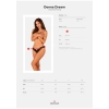 Stringi otwarte Obsessive Donna Dream czarne z koronką XL 2XL