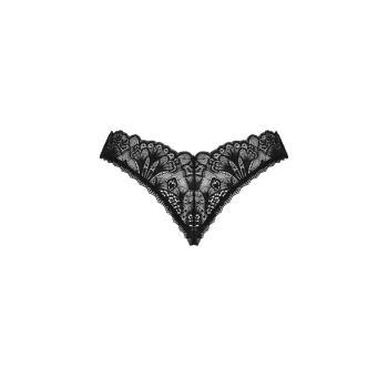 Stringi otwarte Obsessive Donna Dream czarne z koronką XL 2XL
