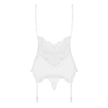 Bielizna-810-COR-2 gorset i stringi biały L/XL