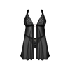 Babydoll Elianes Obsessive czarna z sercem M/L