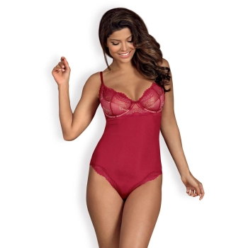 Bielizna-Rosalyne body czerwone  S/M