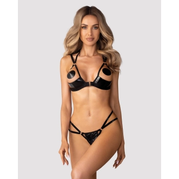 Komplet bielizny otwarty Keira Lise Obsessive S/M
