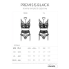 Otwarty trzyczęściowy komplet Premisis Black Obsessive 2XL/3XL