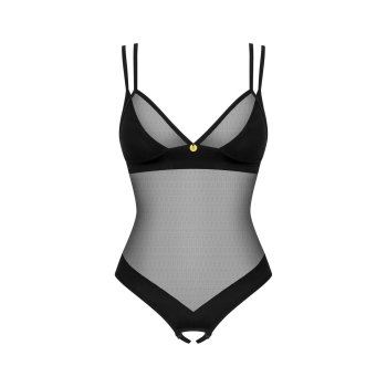 Body otwarte Obsessive Nesari czarne XL/2XL