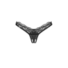 Stringi koronkowe otwarte Obsessive Arrowel czarne L/XL