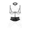 Uprząż Premisis Black Obsessive z fiszbinami S/M/L