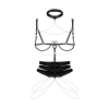 Uprząż Premisis Black Obsessive z fiszbinami S/M/L