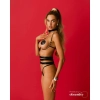 Uprząż Premisis Black Obsessive z fiszbinami S/M/L