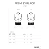 Uprząż Premisis Black Obsessive z fiszbinami S/M/L