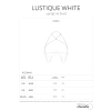 Uprząż na biust Lustique biała Obsessive S/M/L