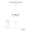 Uprząż na biust Lustique czarna Obsessive S/M/L