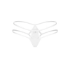 Figi otwarte Obsessive Arrowel White koronkowe L/XL