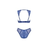 Komplet bielizny Giselia Obsessive niebieski XS/S